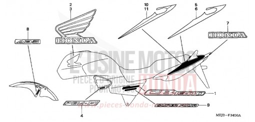 MARQUE (CB1300/A/F/F1) CB1300A5 de 2005